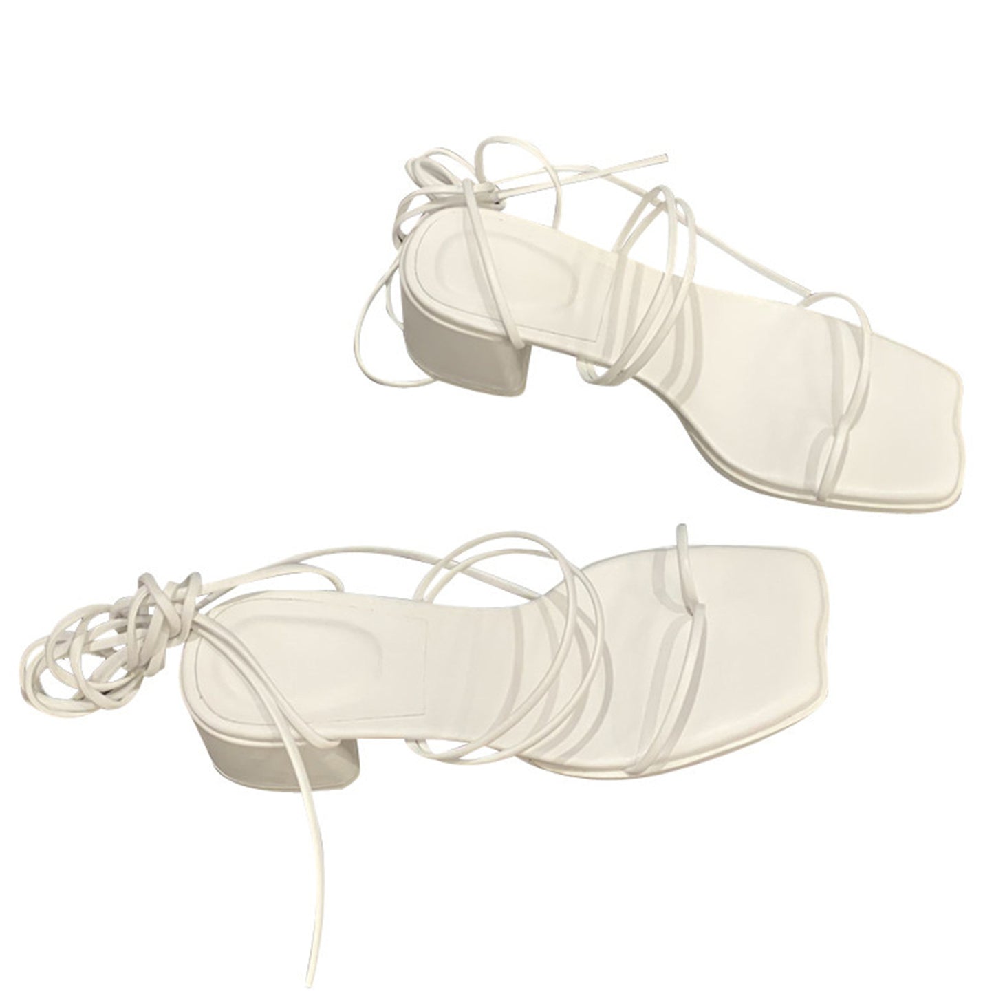 Strap Around The Foot Thick Heel Fairy Shoes