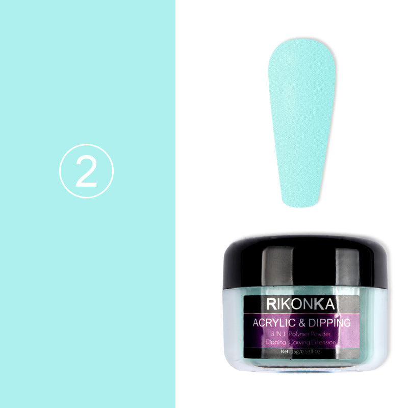 15g Acrylic Powder Sky Blue Carved Nail Art Pigment