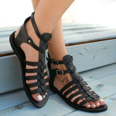 Student Women's Flat Hollow Sandals