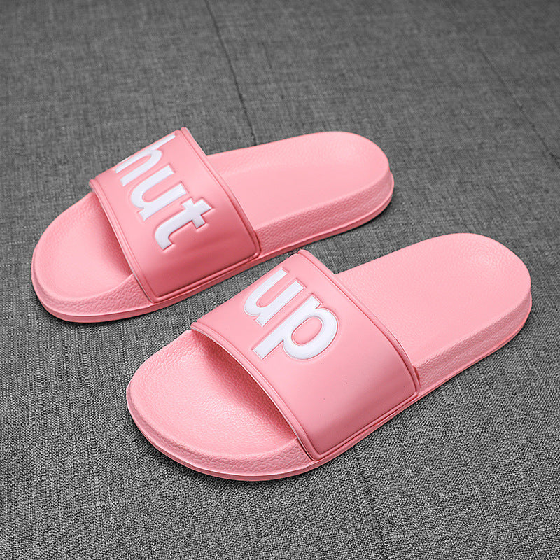 Summer Slippers Ladies Fashion Breathable Outdoor Non-Slip Sandals Home Bathroom Open-Toed Flip Flops