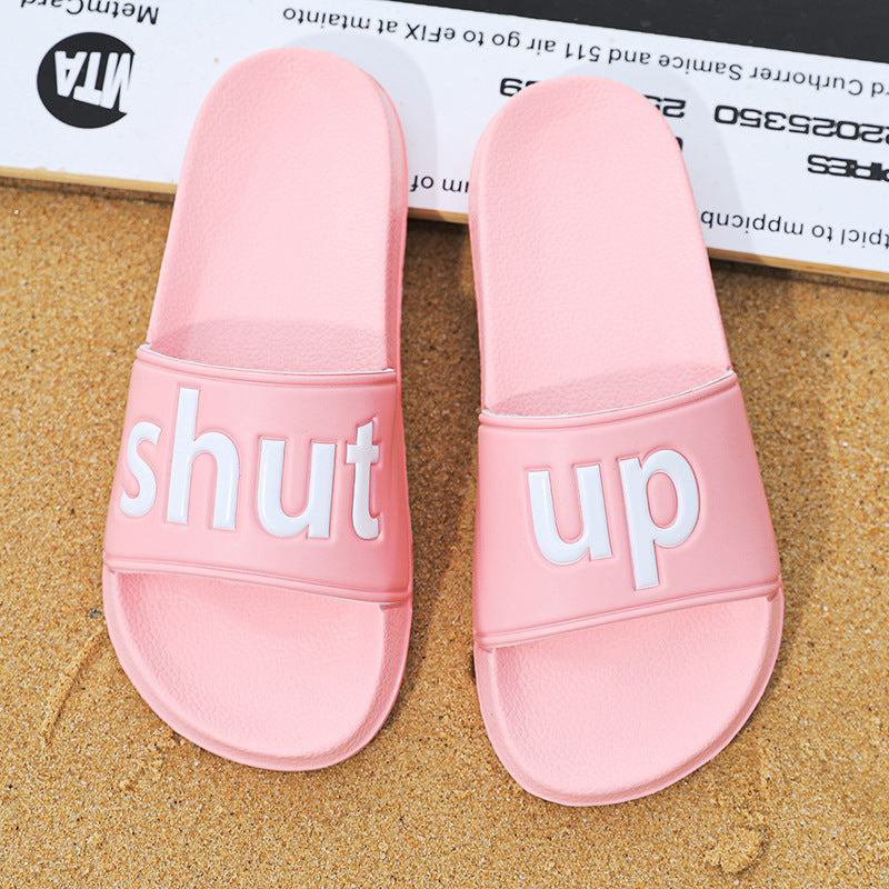 Summer Slippers Ladies Fashion Breathable Outdoor Non-Slip Sandals Home Bathroom Open-Toed Flip Flops