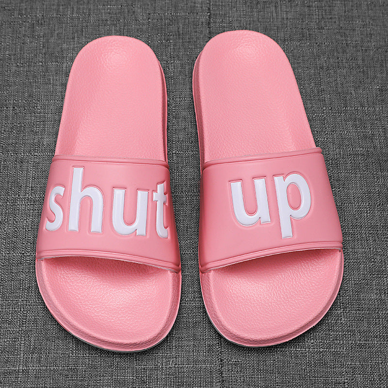 Summer Slippers Ladies Fashion Breathable Outdoor Non-Slip Sandals Home Bathroom Open-Toed Flip Flops