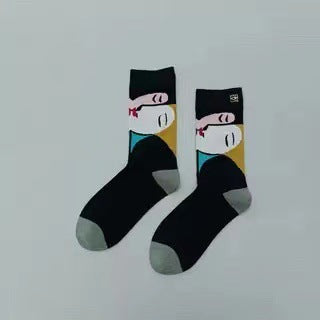 Autumn Socks Female European And American Cartoon Anime Stockings