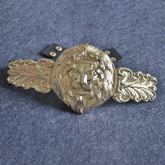 Ladies Metal Gold Lion Head Girdle