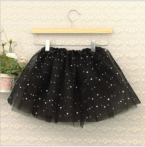 Children's Pettiskirt Sequined Glitter Star TUTU Skirt Dance Skirt