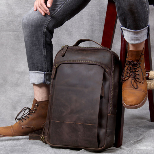 First Layer Leather Men's Computer Bag