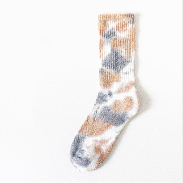 Women's Fashion Simple Tie-Dye Tube Socks