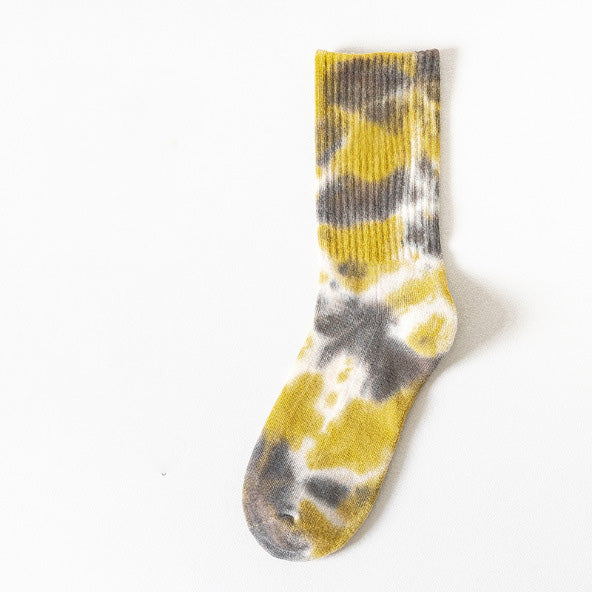 Women's Fashion Simple Tie-Dye Tube Socks