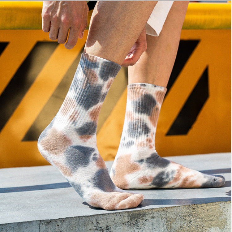 Women's Fashion Simple Tie-Dye Tube Socks