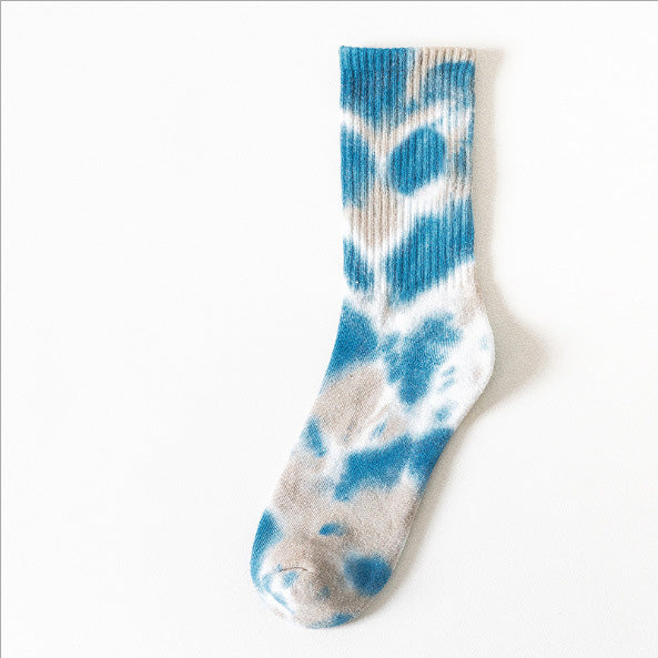 Women's Fashion Simple Tie-Dye Tube Socks