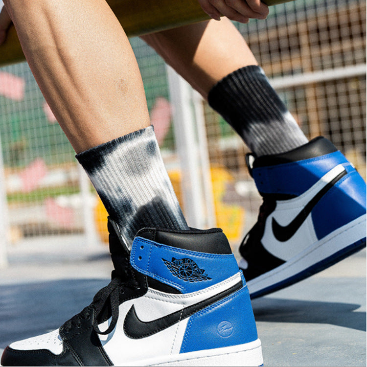 Women's Fashion Simple Tie-Dye Tube Socks