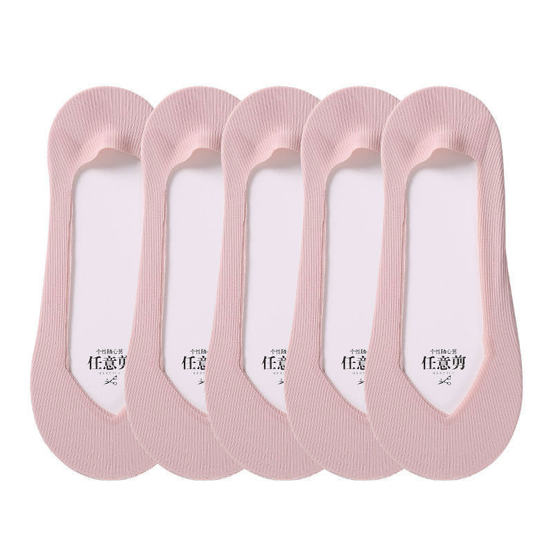 Boat Socks Women's Thin Shallow Mouth Invisible Socks Spring And Summer Striped Women's Boat Socks