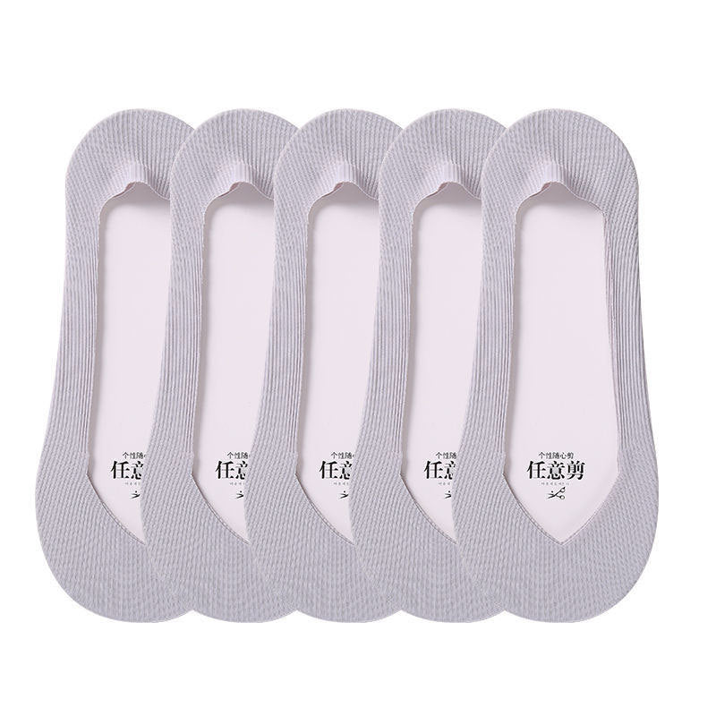 Boat Socks Women's Thin Shallow Mouth Invisible Socks Spring And Summer Striped Women's Boat Socks