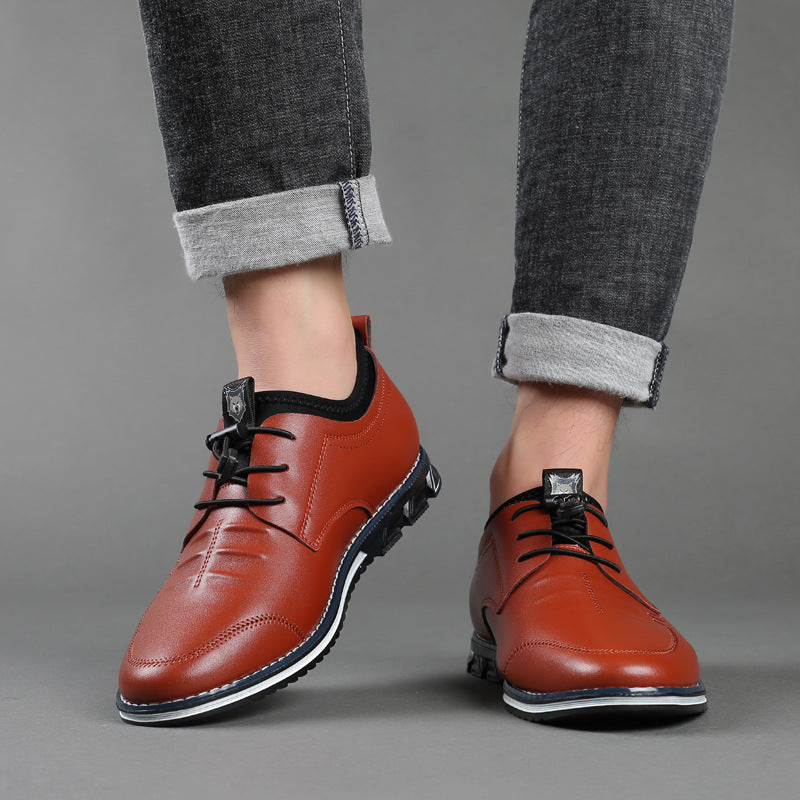 Men's Leather Shoes Soft Sole Casual Sports Shoes