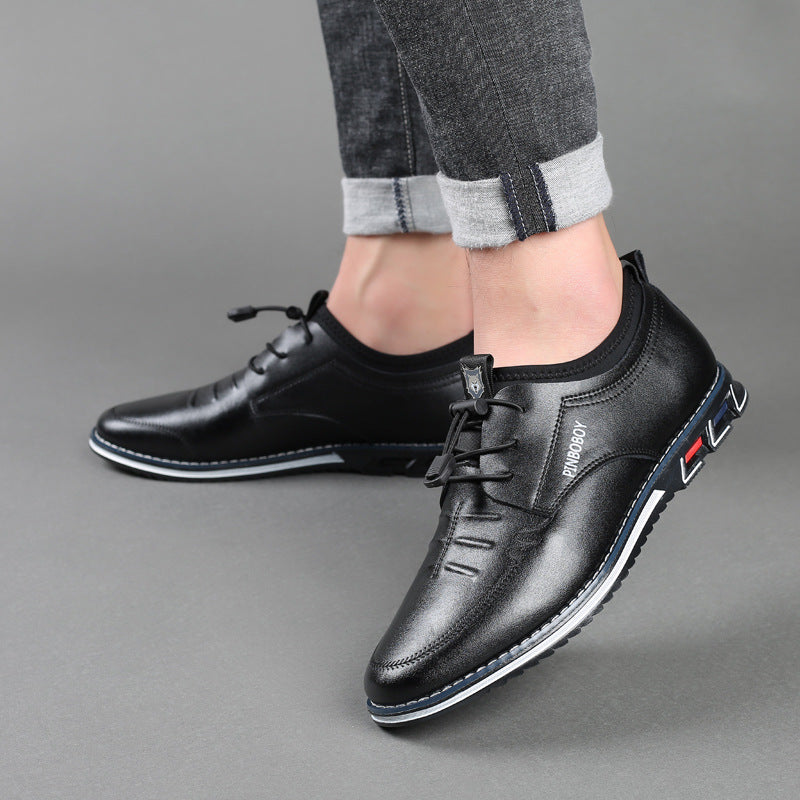 Men's Leather Shoes Soft Sole Casual Sports Shoes
