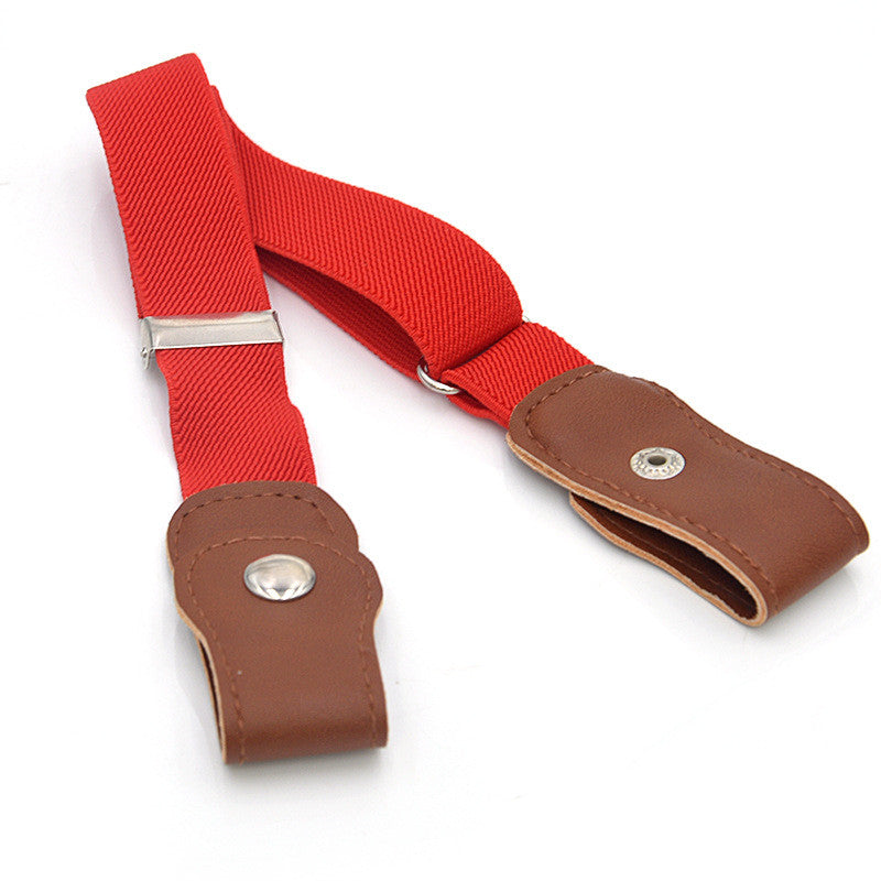Monochrome Trouser Belt With Elastic Band For Boys And Girls