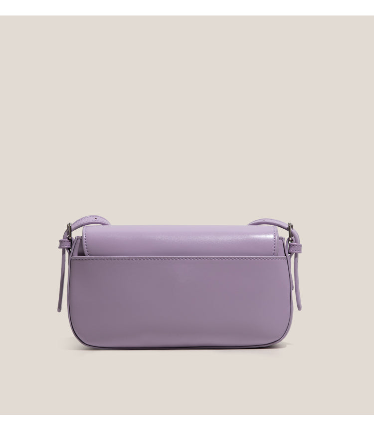Polly Bag Female Solid Color Underarm Bag Retro Single Shoulder Baguette