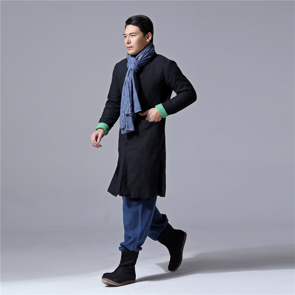 Cotton And Linen Trench Coat Gown