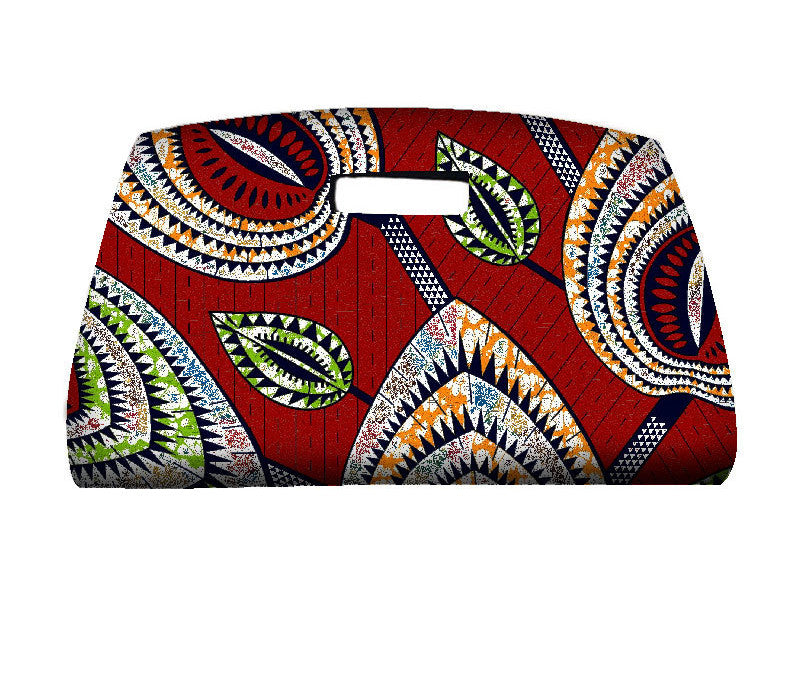 Håndlavet afrikansk batik håndtaske til kvinder til fest bryllup