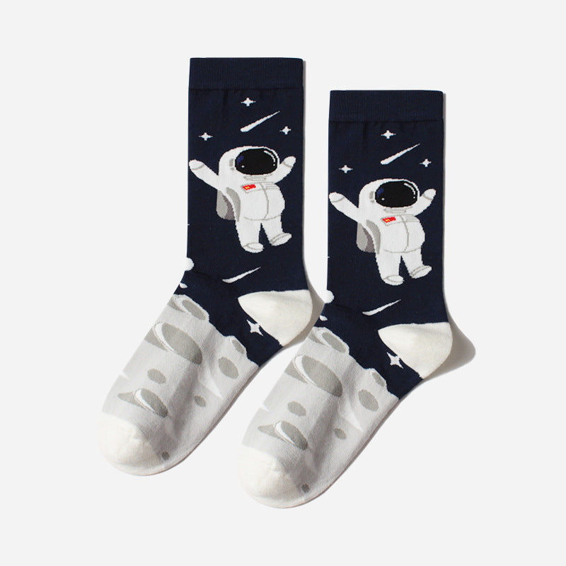 In-tube Socks Outer Space Series Cotton Socks