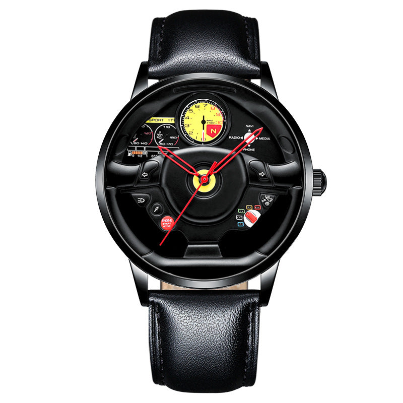Three-dimensional Steering Wheel Hollow Watch