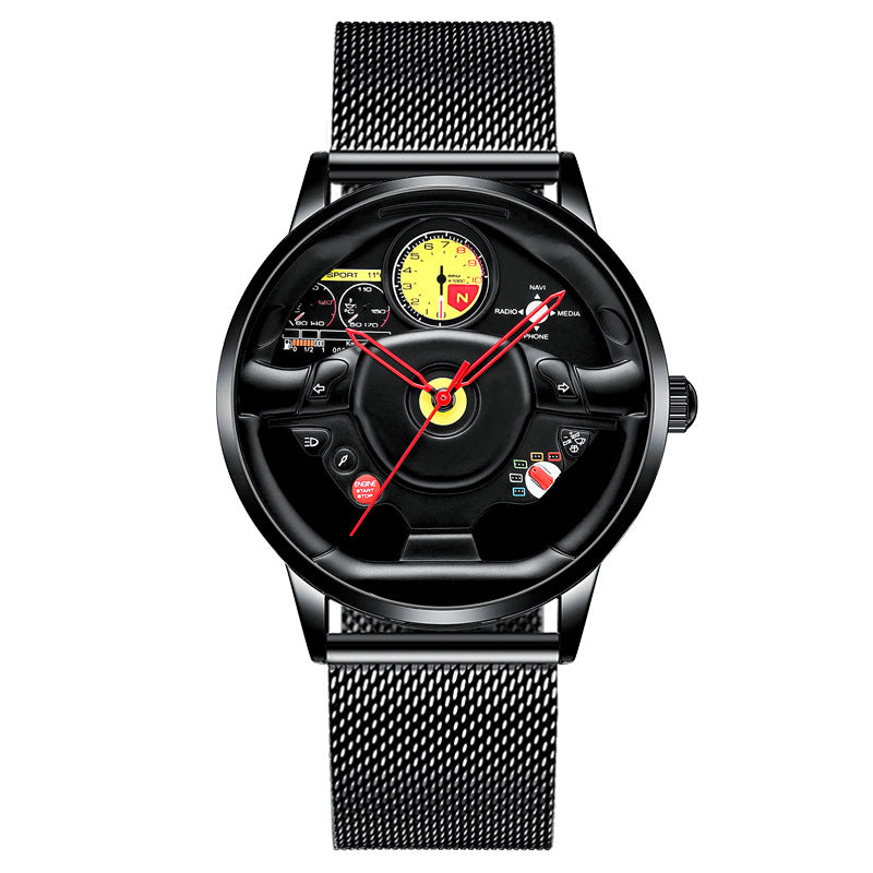 Three-dimensional Steering Wheel Hollow Watch