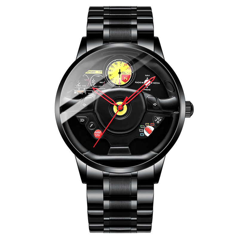 Three-dimensional Steering Wheel Hollow Watch