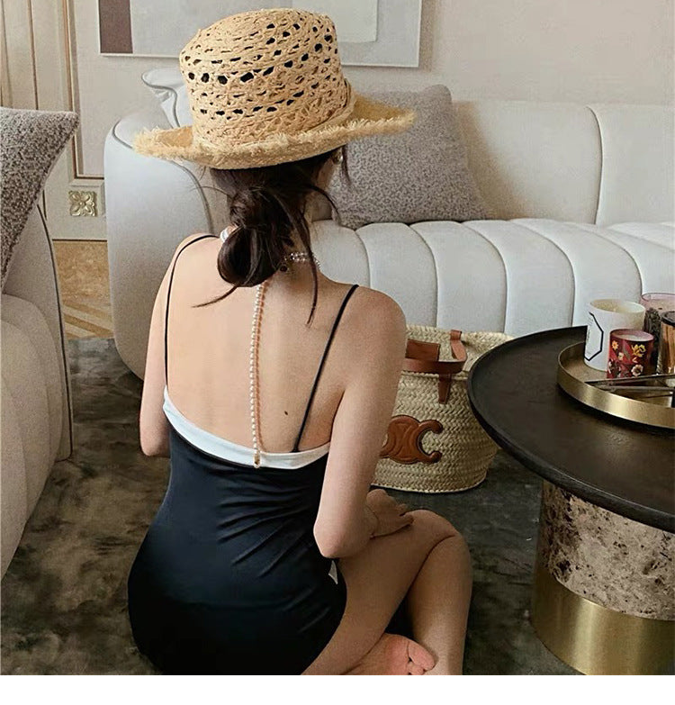 Swimsuit With One Piece Sling And Small Chest