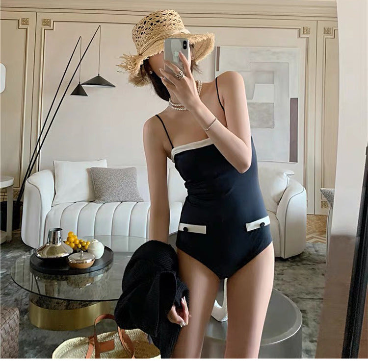 Swimsuit With One Piece Sling And Small Chest