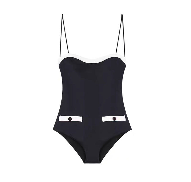 Swimsuit With One Piece Sling And Small Chest