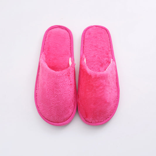 New Plush Indoor Home Wooden Floor Warm Eva Month Cotton Slippers