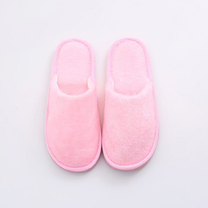 New Plush Indoor Home Wooden Floor Warm Eva Month Cotton Slippers
