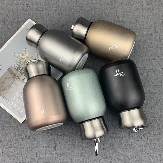 Creative Stainless Steel Vacuum Frosted Insulation Cup Portable Portable Water Cup