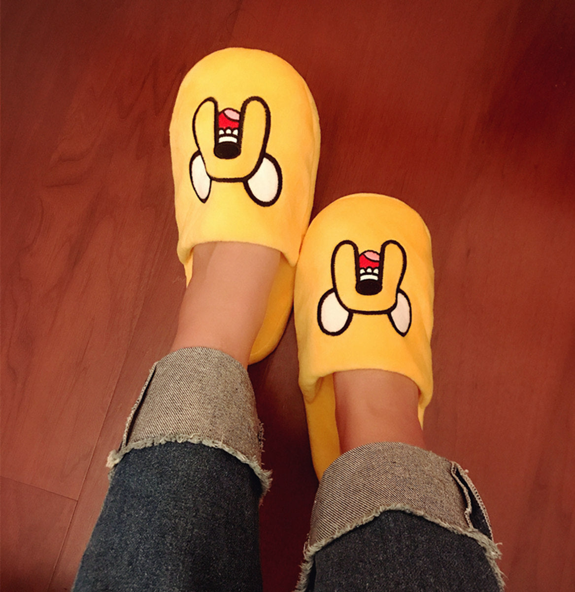 Adventure Time With Finn And Jake Plush Slippers Abao Old Leather Bag Root Cotton Drag Home Slippers Children's Gifts Adventure Time Surrounding