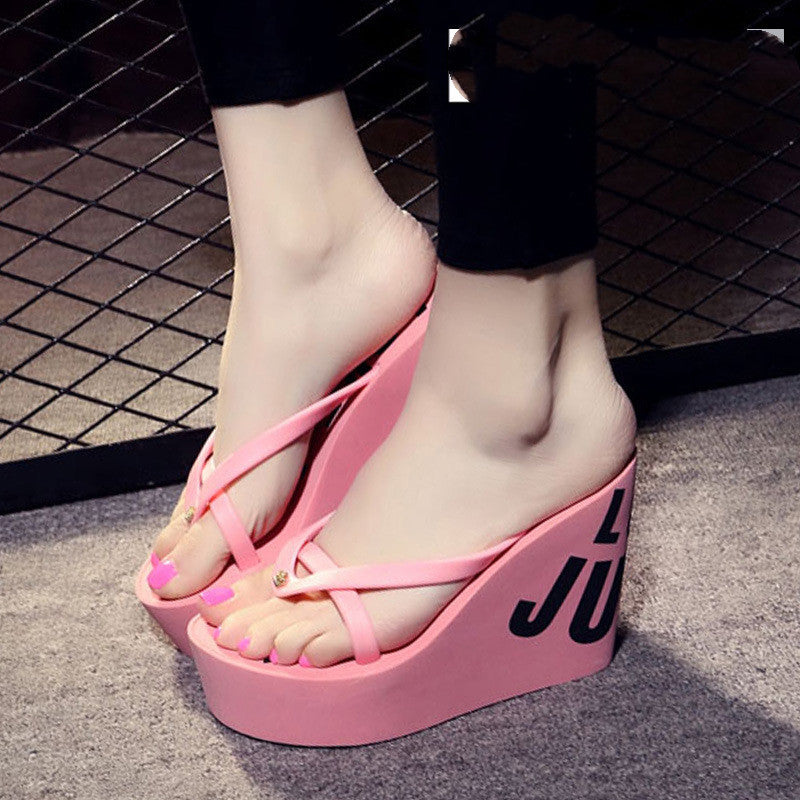 Non-slip Beach Women's Shoes With Super High Heels