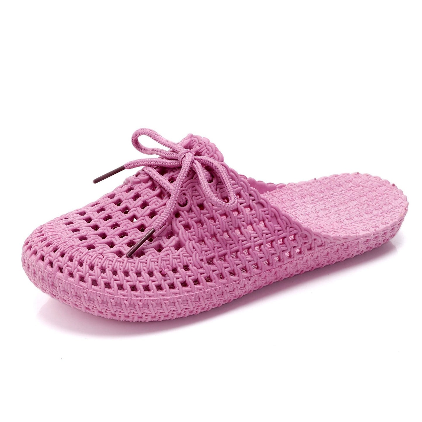 Summer Wear Student Fashion Korean Style Lace Slippers Hole Shoes Cool Breathable Women Wear Baotou Casual Slippers Women