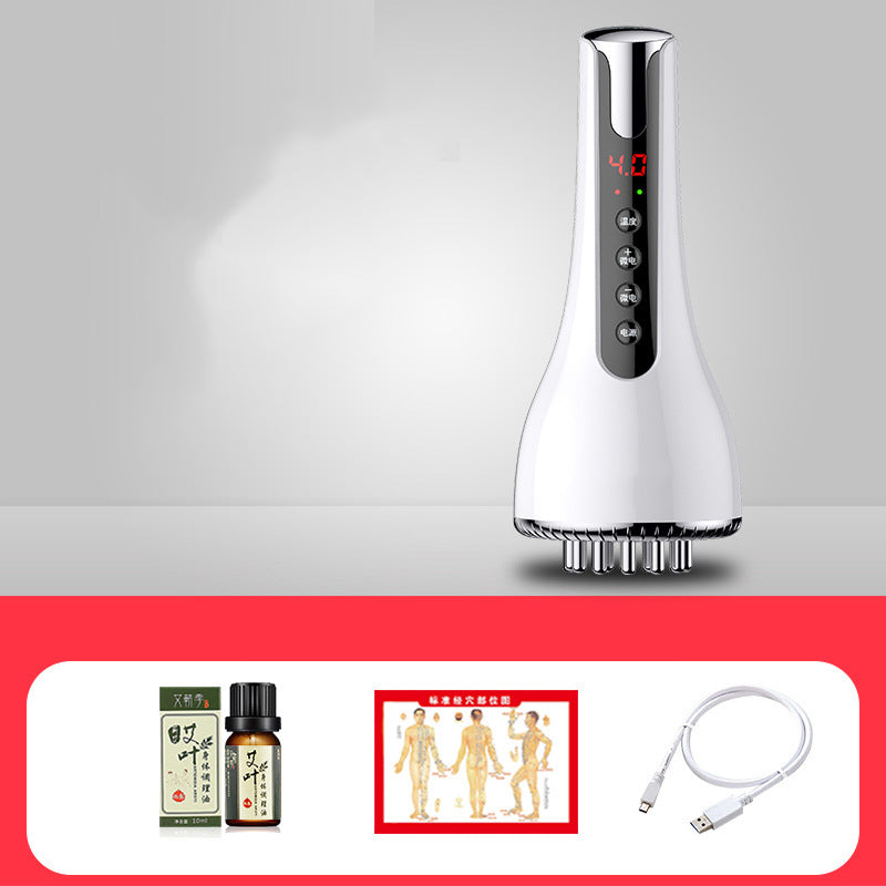 Electric Meridian Brush Scraping Instrument Tendons And Collateral Dredging Instrument Household Kneading Abdomen Massage Brush
