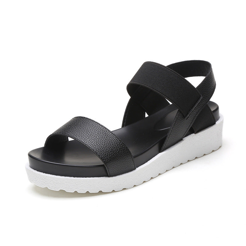 Summer New Color Matching Flat Sandals