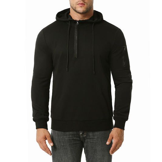 Men's Casual Outdoor Sports And Leisure Hooded Sweater Jacket