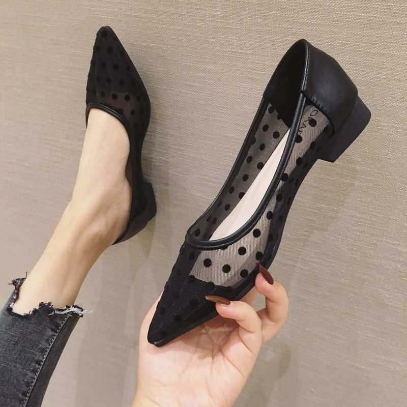New Breathable Pointed Shallow Mouth All-match Casual Flat Shoes
