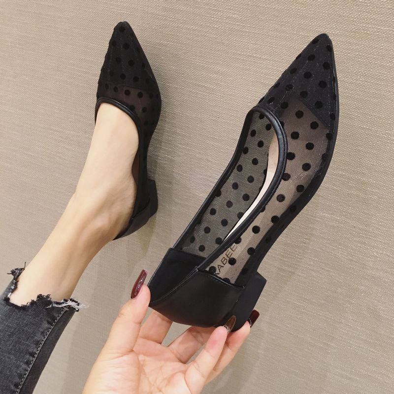 New Breathable Pointed Shallow Mouth All-match Casual Flat Shoes