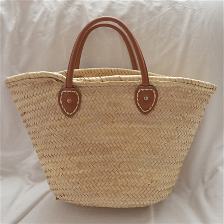 New Straw Woven Bag, Hand-Woven Handbag, Simple And White Fashion Handbag