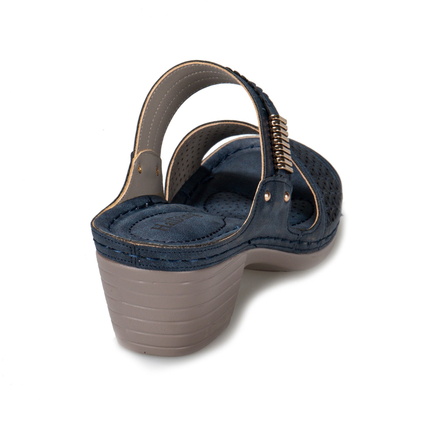 European And American Style Hollow Thick Heel Slippers Women