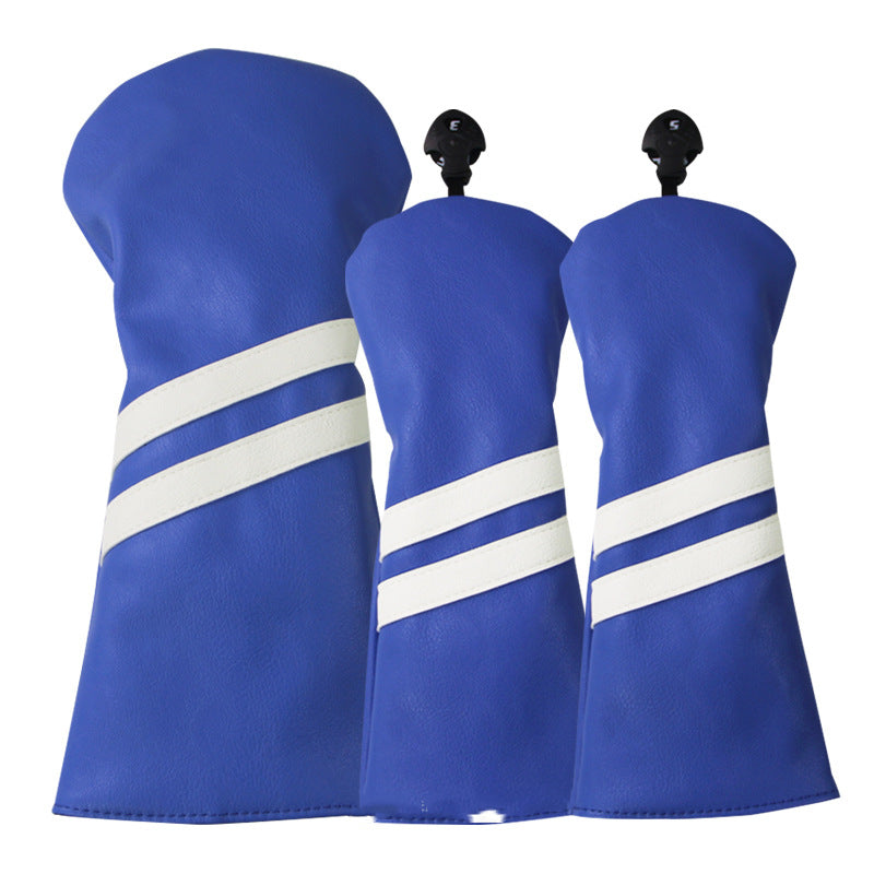New  Wood Club Cover Double Stripe Wood Club Head Cover Club