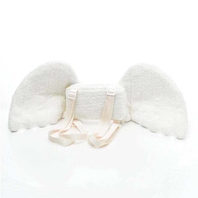 Japanese Girl Heart Angel Wings Backpack Mat Coin Purse