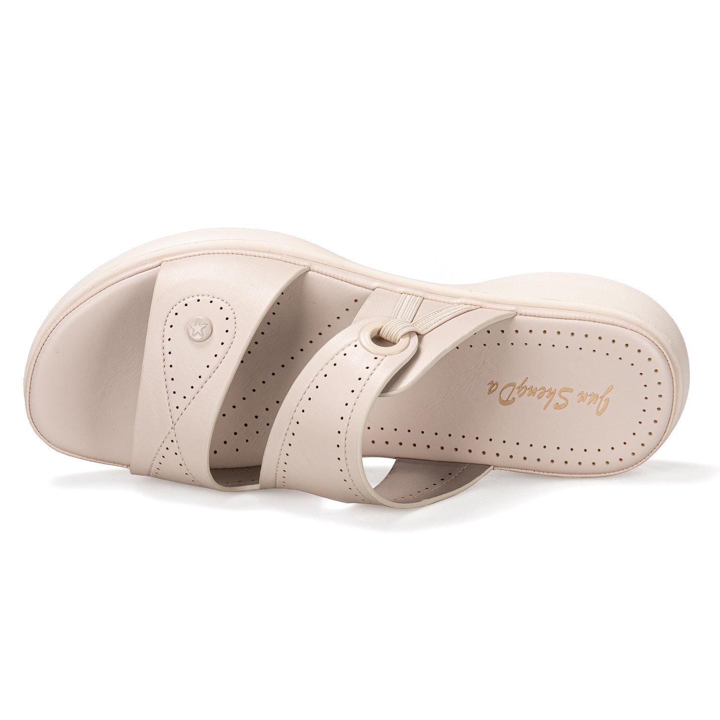 Bohemian Md Wedge With Thick Bottom Half Drag Sandals Women Fashion Slippers Women
