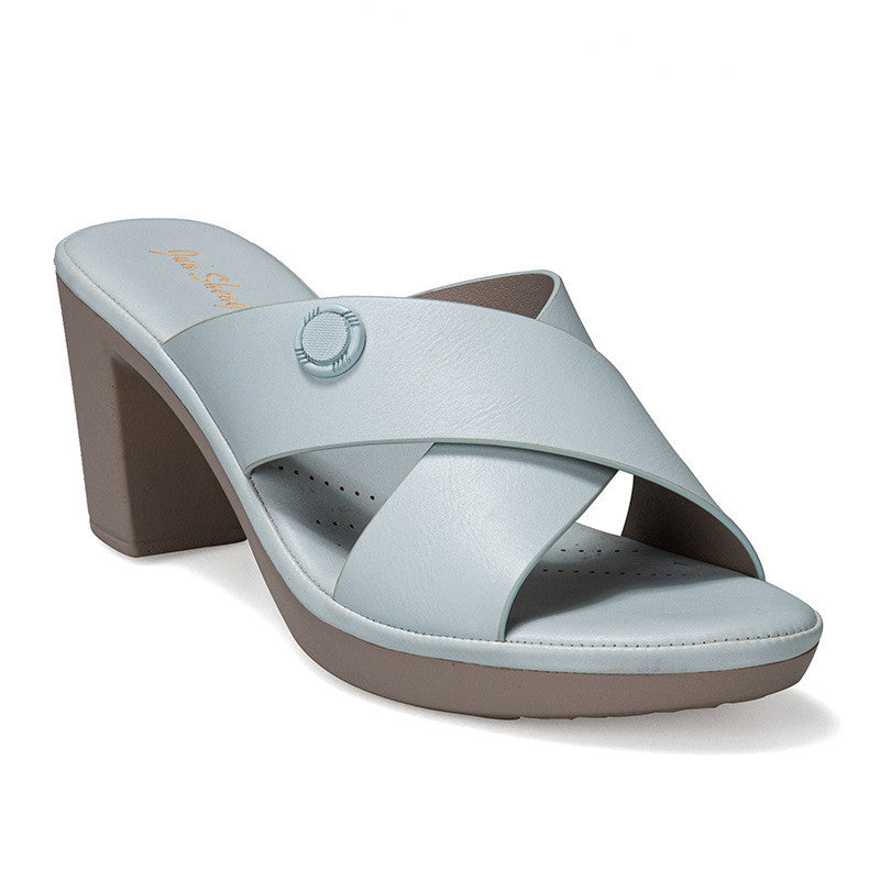 Foreign Trade Amazon Fashion Thick Heel High Heel Sandals