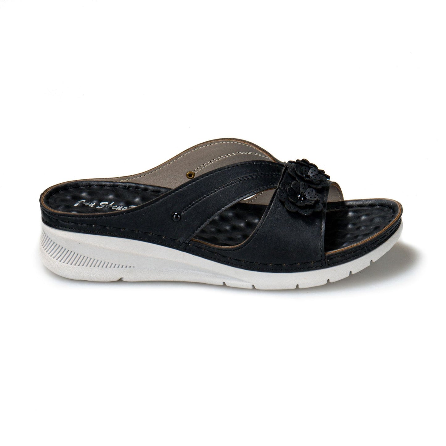 Slope With Casual Flowers Outside Slippers Women