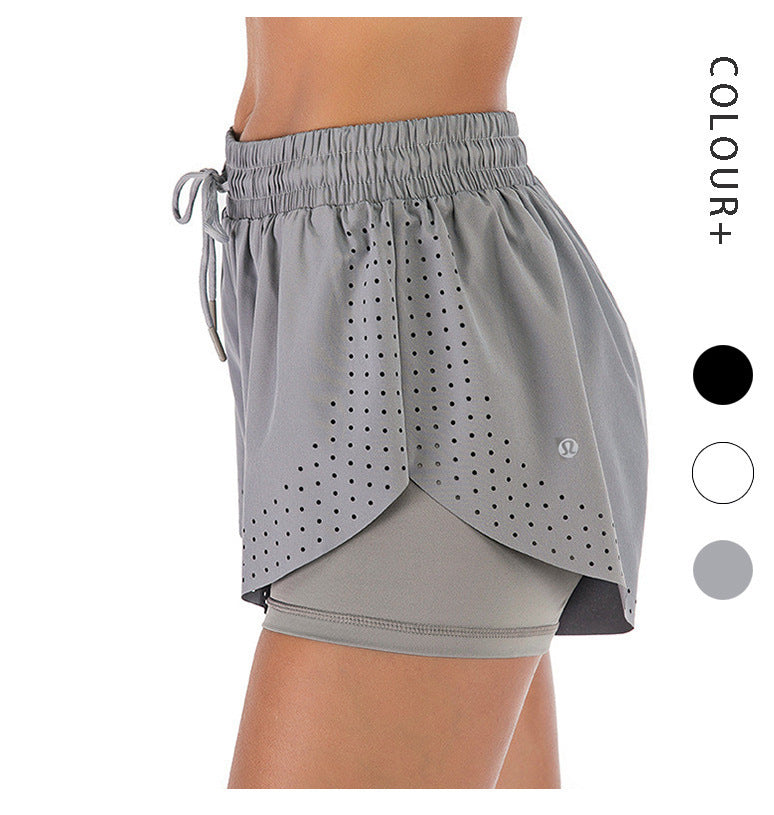 Sports Fitness Women'S Casual Pants All-Match Anti-Glare Wide And Thin Legs Long Shorts