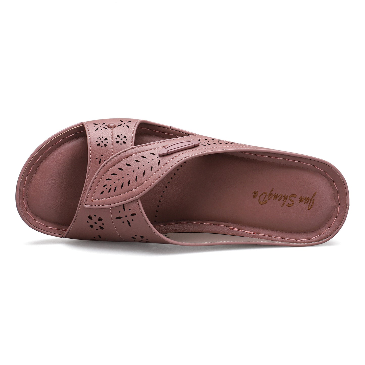Thick Soled Wedges Women'S Lazy Shoes Over Toe Half Slippers